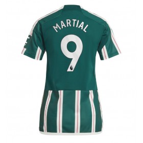 Manchester United Anthony Martial #9 Borta Kläder Dam 2023-24 Kortärmad